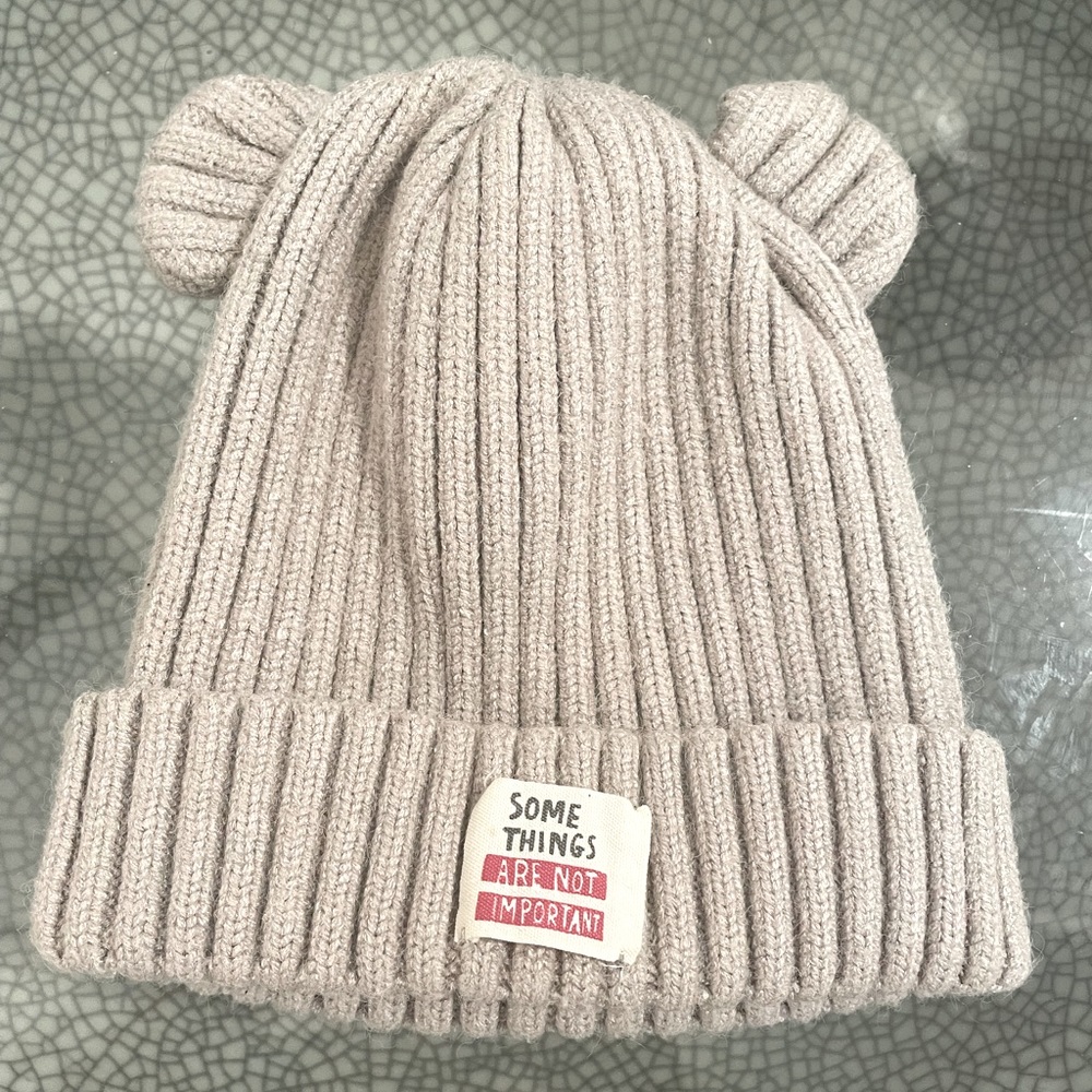Zara girls knit hat OS